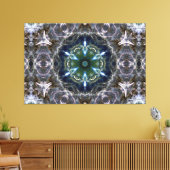 Folk Mandala Canvas Afdrukken (Insitu (Woonkamer))