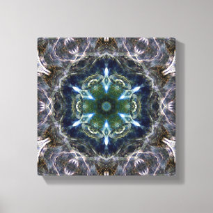 Folk Mandala Canvas Afdrukken