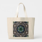 Folk Mandala Canvas tas (Achterkant)