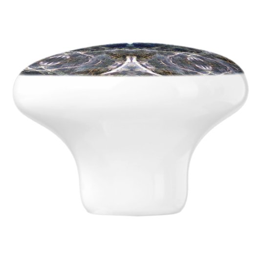 Folk Mandala Ceramic Drawer Pull Keramische Knop (Zijkant)