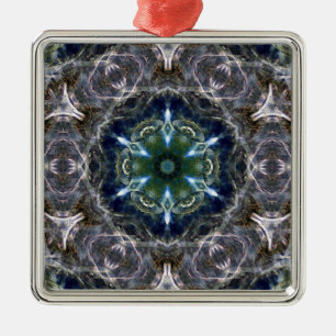 Folk Mandala Ceramic Ornament