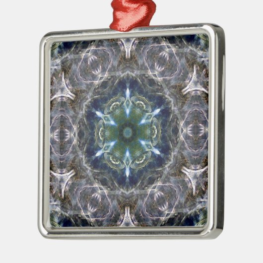 Folk Mandala Ceramic Ornament (Links)