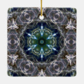 Folk Mandala Ceramic Ornament (Achterkant)