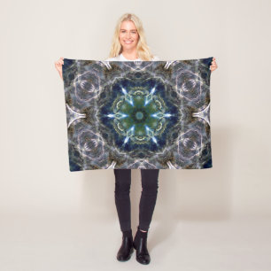 Folk Mandala Fleece Blanket