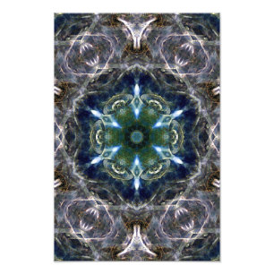 Folk Mandala Foto Afdruk