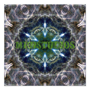 Folk Mandala Foto afdrukken