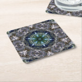Folk Mandala Kartonnen Onderzetters (Schuin)