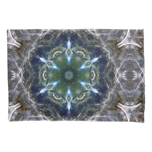 Folk Mandala Kussensloop (Voorkant-Links)