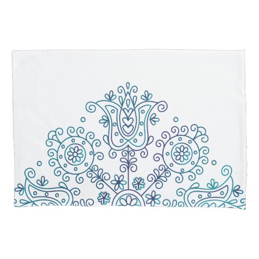 Folk Mandala Kussensloop (Voorkant)