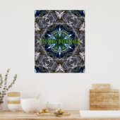 Folk Mandala Poster (Keuken)
