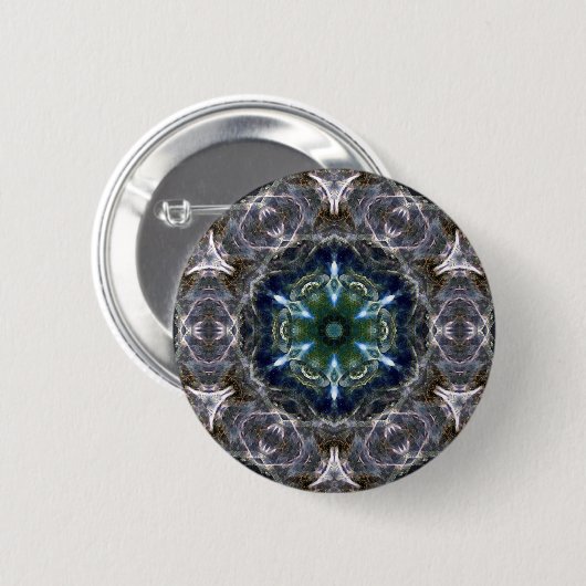 Folk Mandala Ronde Button 5,7 Cm (Voorkant /achterkant)