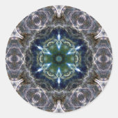 Folk Mandala Ronde Sticker (Voorkant)