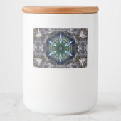 Folk Mandala Wine Label Voedselcontainer Etiket (Voorkant)