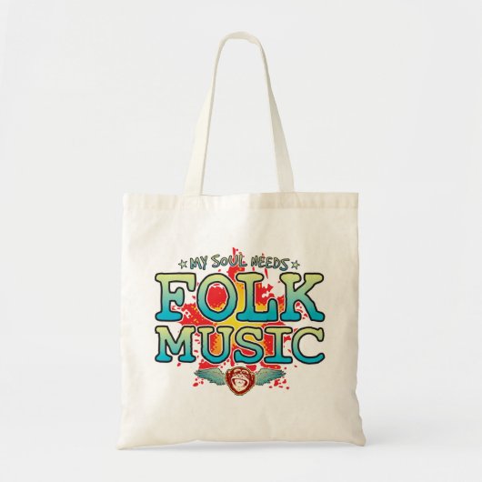 Folk Music Soul Canvas tas (Voorkant)