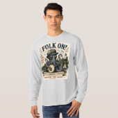 Folk op Octopus.  T-shirt (Voorkant volledig)