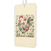 Folk Patchwork Haan met Bloemaccenten Luchtverfrisser (Links)