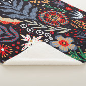 Folk pattern, seamless textile design with bright sherpa deken (3/4)
