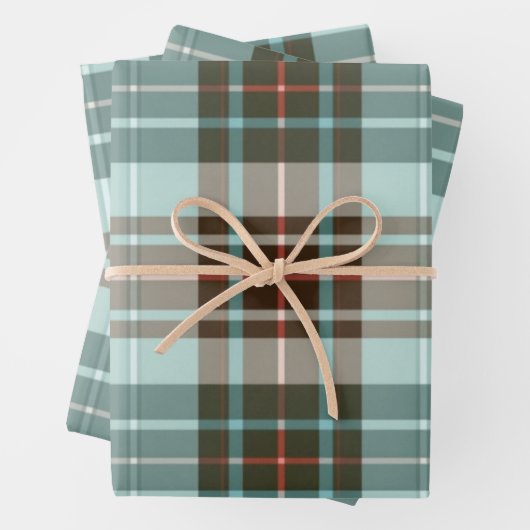  folk plaid: een klassiek Engels patroon Inpakpapier Vel (In situ)