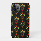 Folk portugese bloei hartpatroon Case-Mate iPhone case (Achterkant)
