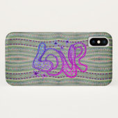 Folk Psychedelic Pretty Hearts Love Case-Mate iPhone Case (Achterkant (horizontaal))