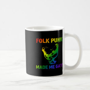Folk Punk maakte me homo kip Lgbtq Pride-bondgenoo Koffiemok