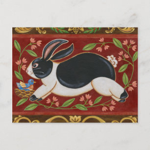 Folk Rabbit Briefkaart