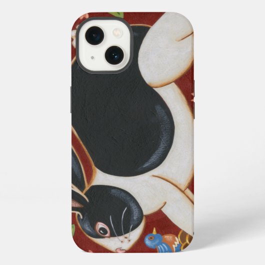 Folk Rabbit iPhone Hoesje (Achterkant)