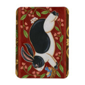 Folk Rabbit Magneet (Verticaal)