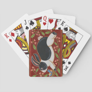 Folk Rabbit Pokerkaarten