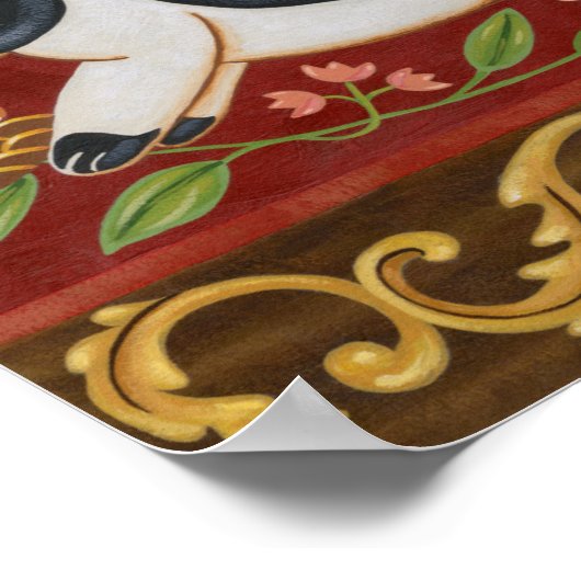 Folk Rabbit Poster (Hoek)