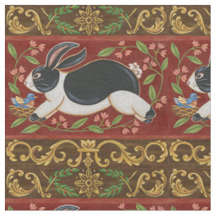 Folk Rabbit Stof