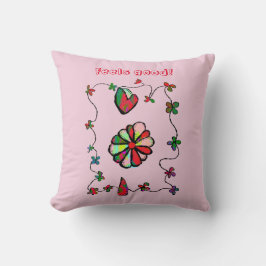 Folk Retro Quaint en Happy Art Kussen
