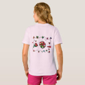 Folk Retro Quaint en Happy Art T-Shirt (Achterkant volledig)