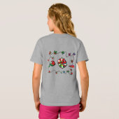 Folk Retro Quaint en Happy Art T-Shirt (Achterkant volledig)