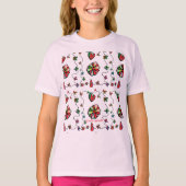 Folk Retro Quaint en Happy Art T-Shirt (Voorkant)
