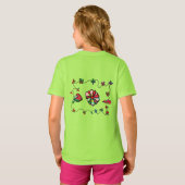 Folk Retro Quaint en Happy Art T-Shirt (Achterkant volledig)