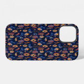 Folk Rustic Floral iPhone Hoesje (Achterkant horizontaal)