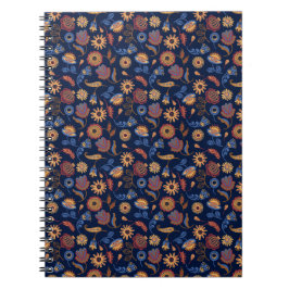 Folk Rustic Floral Notitieboek