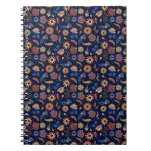 Folk Rustic Floral Notitieboek