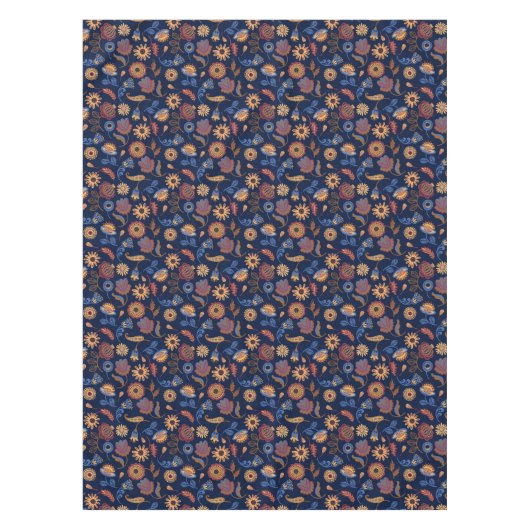 Folk Rustic Floral Tafelkleed (Voorkant)