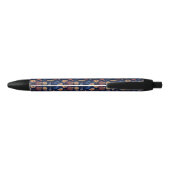 Folk Rustic Floral Zwarte Inkt Pen (Achterkant)