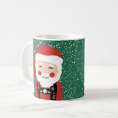 Folk Santa Claus Snowy Merry kerstkoffie Mok (Voorkant links)