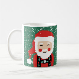 Folk Santa Claus Snowy Merry kerstkoffie Mok