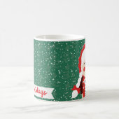 Folk Santa Mrs Claus Snowy Prettige feestdagen Mok (Center)