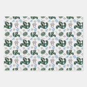 Folk Scandy Zweedse vos set van 3 Inpakpapier Vel (Voorkant)