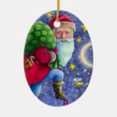 FOLK ST. BEELDSCHERM OP ROOFTOPS MET TANKJE KERAMISCH ORNAMENT (Voorkant)