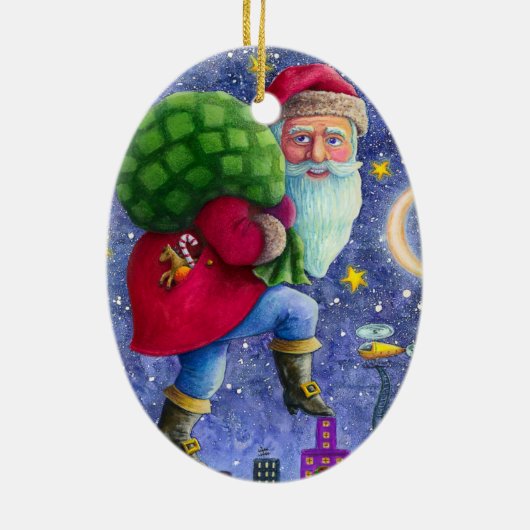 FOLK ST. BEELDSCHERM OP ROOFTOPS MET TANKJE KERAMISCH ORNAMENT (Achterkant)