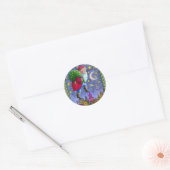 FOLK ST. BEELDSCHERM OP ROOFTOPS MET TANKJE RONDE STICKER (Envelop)