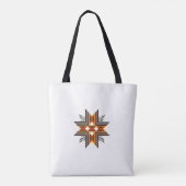 Folk Star Borduurwerk Tote Bag (Achterkant)