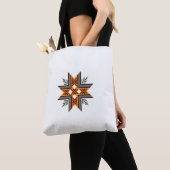 Folk Star Borduurwerk Tote Bag (Dichtbij)